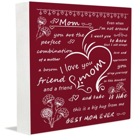 Plaque commémorative, boîtes décoratives pour futures mamans, panneaux en bois pour anniversaire, mariage, Pâques, fête des mères, fête des pères (1/5)