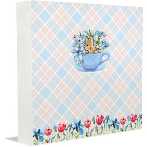 Cadre photo avec photo, cadeau commémoratif pour animaux de compagnie pour mamans, plaque de bureau carrée rustique en bois pour la décoration intérieure (1/5)
