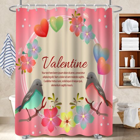 Rideau polyester pour douche 180x180 avec 12 œillets bâche de douche pour une petite salle de bain (1/5)