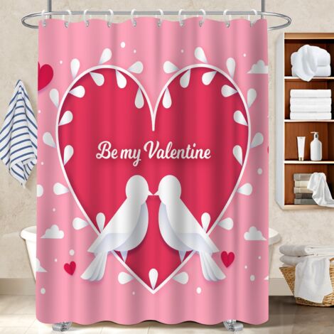 Rideau de douche imperméable en polyester 180x180 robuste polyester pour salle de bain pour loft industriel (1/5)