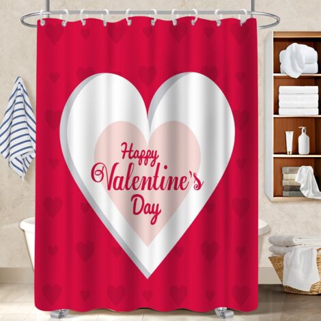 Ensemble rideau de douche polyester avec anneaux 180x180 fluide bâche polyester douche pour avec accessoires assortis (1/5)