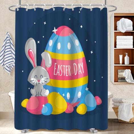 Rideau douche imperméable polyester 180x180 fluide polyester pour salle de bain pour ambiance spa à domicile (1/5)