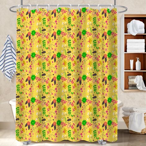 Rideau de douche en polyester 180x180 fluide housse de baignoire pour salle de bain avec baignoire (1/5)