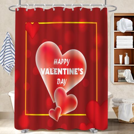 Rideau de douche tissu polyester 180x180 avec 12 œillets bâche polyester douche pour un éveil en douceur le matin (1/5)