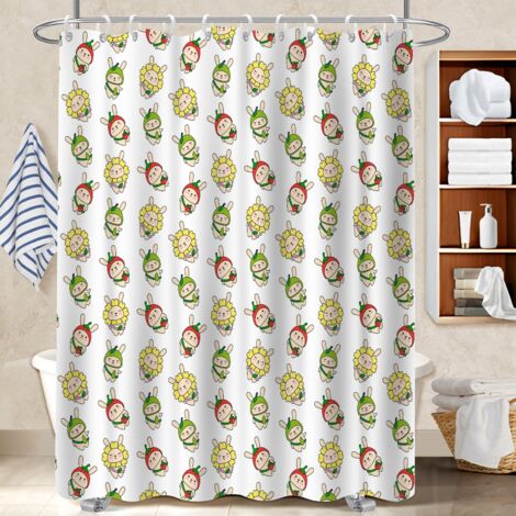 Rideau polyester pour douche 180x180 séchage rapide rideau étanche pour une déco unique (1/5)