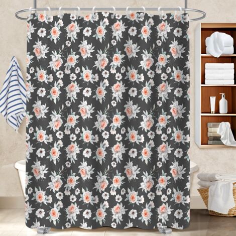 Rideau de douche imperméable en polyester 180x180 imprimé protection douche pour accueillir l’été dans sa maison (1/5)
