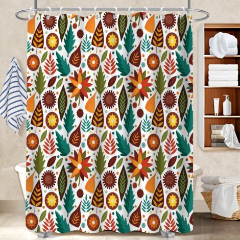 Rideau de douche imperméable en polyester 180x180 artistique séparation douche pour les amateurs de déco (1/5)