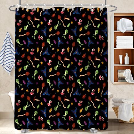 Voile de douche fluide en polyester 180x180 Évasion housse de baignoire pour loft industriel (1/5)