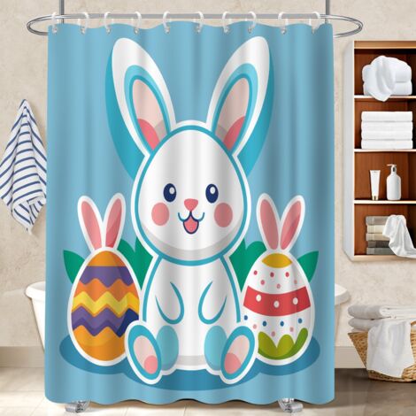 Voile de douche fluide en polyester 180x180 souple et fluide voile de douche pour personne allergique (1/5)