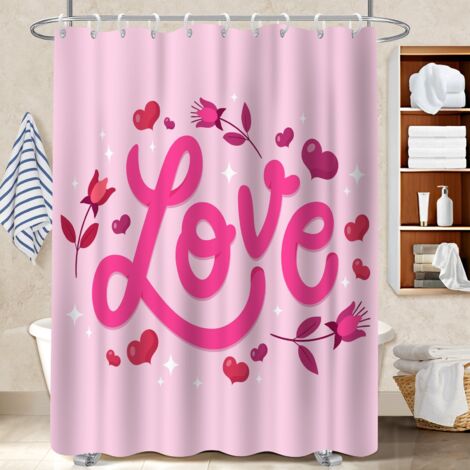 Rideau de douche tissu polyester 180x180 tendance voile de douche pour une déco unique (1/5)
