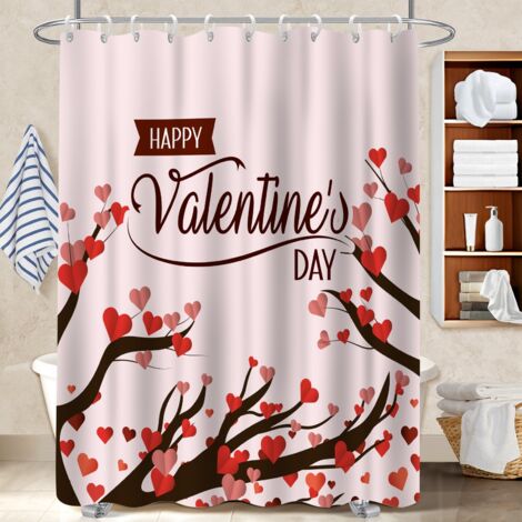 Rideau de bain imprimé polyester 180x180 artistique polyester pour salle de bain pour appartement (1/5)