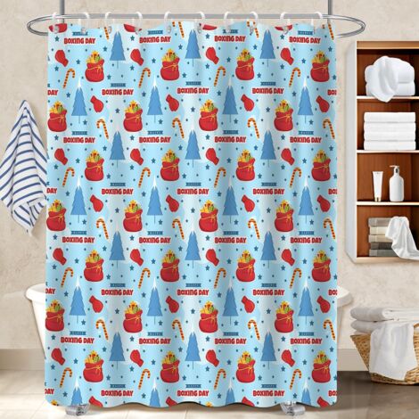 Rideau polyester pour douche 180x180 stylé rideau séchage rapide pour accueillir l’été dans sa maison (1/5)