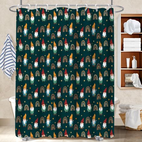 Rideau de douche en polyester 180x180 antifongique protection douche pour salle de bain (1/5)