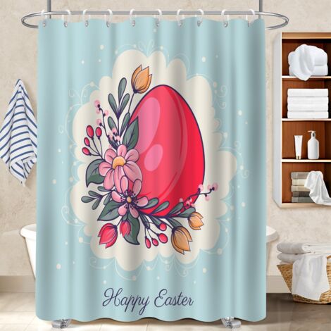 Rideau polyester pour douche 180x180 imprimé rideau séchage rapide pour une déco moderne (1/5)
