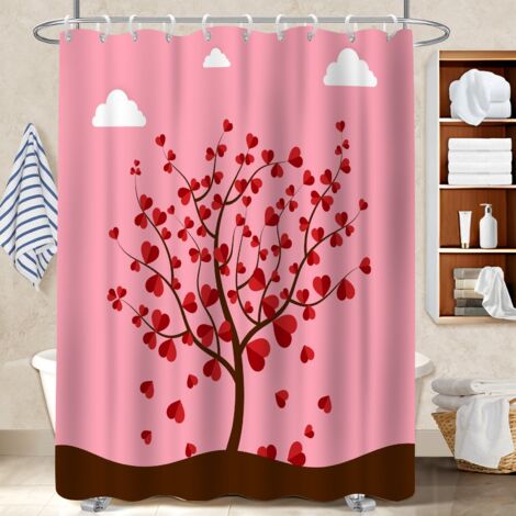 Voile de douche polyester 180x180 résistant polyester pour salle de bain pour décoration salle de bain (1/5)