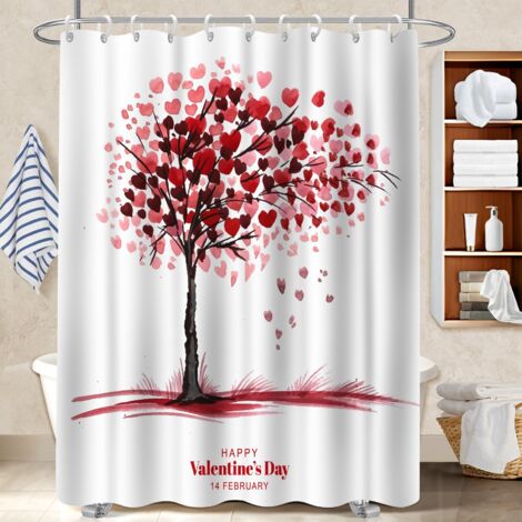 Voile de douche fluide en polyester 180x180 poids lesté cache baignoire pour adapté aux animaux domestiques (1/5)