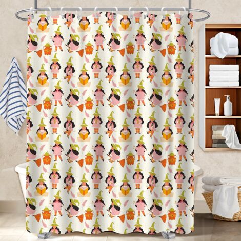 Rideau de douche imperméable en polyester 180x180 séchage rapide rideau étanche pour une déco qui inspire (1/5)