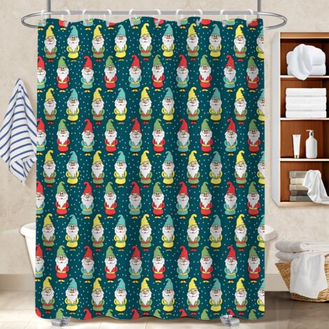 Voile de douche fluide en polyester 180x180 tendance polyester pour salle de bain pour maison de campagne (1/5)