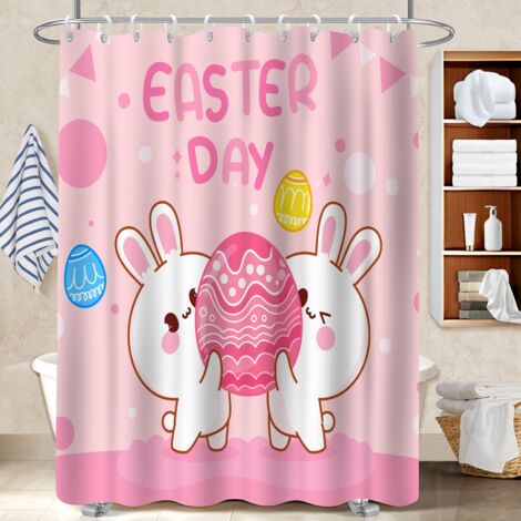 Kit rideau de douche en polyester 180x180 Épais rideau imperméable pour une déco qui inspire (1/5)