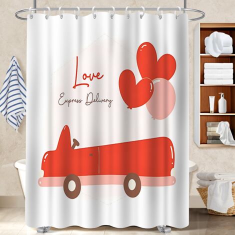Rideau de bain imprimé polyester 180x180 léger protection douche pour cabine de douche (1/5)