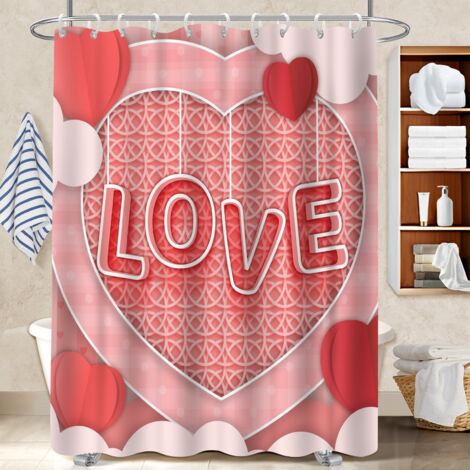 Rideau douche imperméable polyester 180x180 souple protection douche pour loft industriel (1/5)