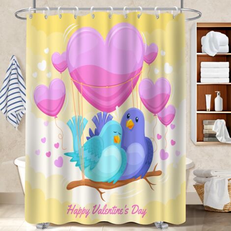 Voile de douche polyester 180x180 bordure lestée cache baignoire pour une déco unique (1/5)