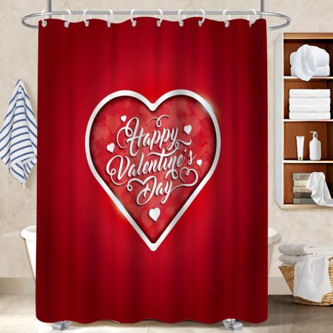 Kit rideau de douche en polyester 180x180 pratique protection douche pour célibataire actif (1/5)