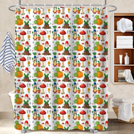Rideau de bain imprimé polyester 180x180 stylé protection douche pour une déco qui inspire (1/5)