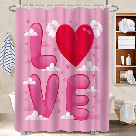 Rideau de douche tissu polyester 180x180 original rideau séchage rapide pour célibataire actif (1/5)