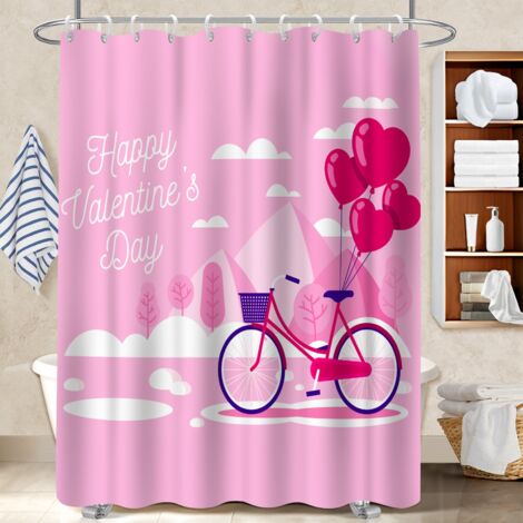 Rideau douche imperméable polyester 180x180 imperméable cache baignoire pour hôtel / airbnb (1/5)