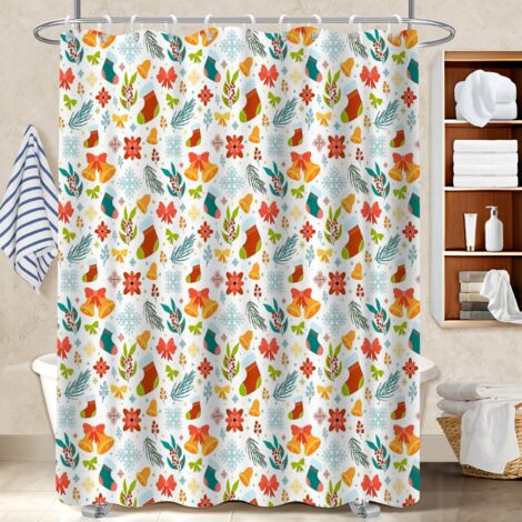 Rideau douche imperméable polyester 180x180 Épais voile de douche pour une colocation (1/5)