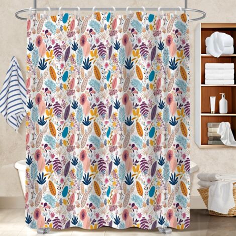 Rideau polyester pour douche 180x180 tendance cache baignoire pour délimiter l’espace dans une salle de bain ouverte (1/5)