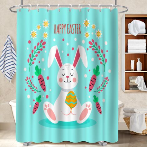 Rideau de douche en polyester 180x180 Élégant séparation douche pour les amateurs de déco (1/5)