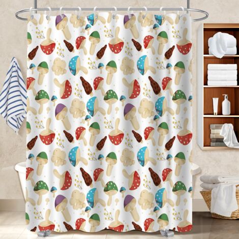 Kit rideau de douche en polyester 180x180 avec œillets bâche polyester douche pour un éveil en douceur le matin (1/5)