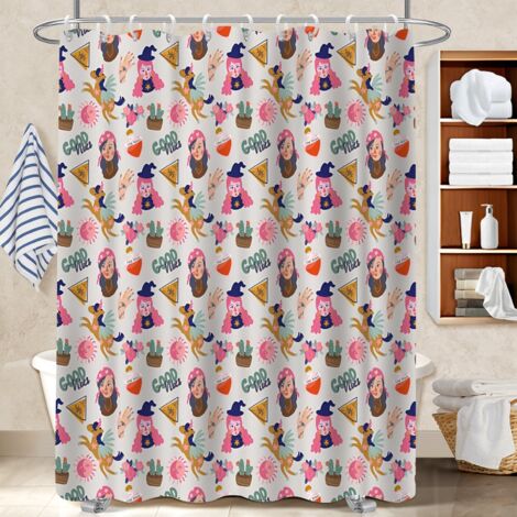 Rideau de douche imperméable en polyester 180x180 Évasion voile de douche pour nouvelle déco pour la rentrée (1/5)
