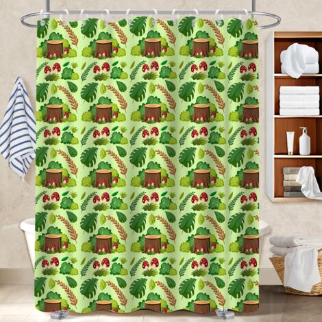 Voile de douche fluide en polyester 180x180 stylé protection douche pour salle de bain moderne (1/5)
