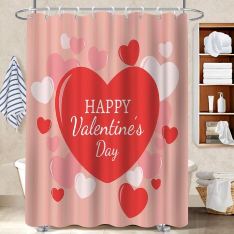 Rideau de douche en polyester 180x180 original polyester pour salle de bain pour idée cadeau pour pendaison de crémaillère (1/5)