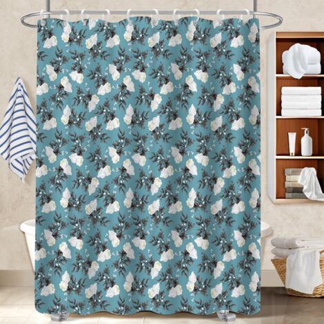 Rideau douche imperméable polyester 180x180 léger séparation douche pour un moment de détente absolue (1/5)