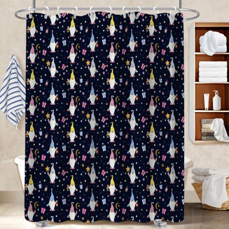 Rideau de douche en polyester 180x180 avec motif rideau étanche pour maison de campagne (1/5)
