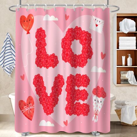 Voile de douche fluide en polyester 180x180 résistant protection douche pour maison de vacances au bord de la mer (1/5)