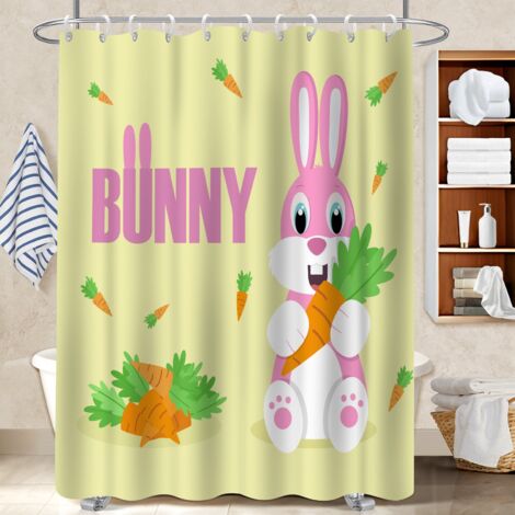 Ensemble rideau de douche polyester avec anneaux 180x180 artistique cache baignoire pour dans une salle de bain design (1/5)