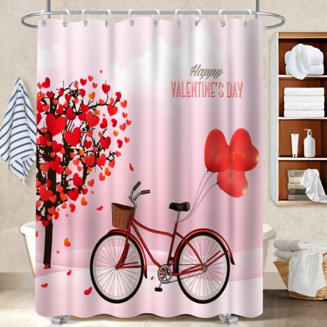 Rideau de douche en polyester 180x180 imperméable protection douche pour salle de bain d’amis (1/5)