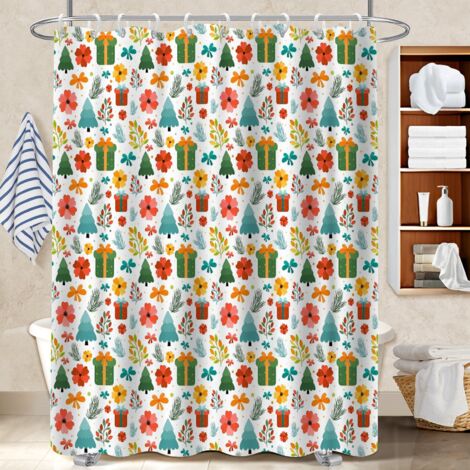 Voile de douche polyester 180x180 design polyester pour salle de bain pour salle de bain d’amis (1/5)