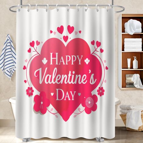 Voile de douche polyester 180x180 avec 12 œillets protection douche pour un printemps fleuri dans la salle de bain (1/5)