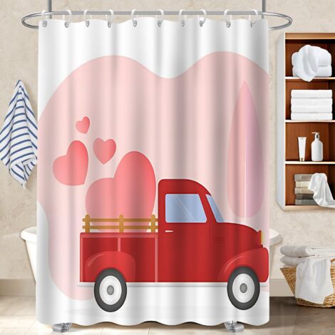 Kit rideau de douche en polyester 180x180 souple cache baignoire pour jeune couple emménageant (1/5)