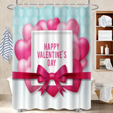 Voile de douche polyester 180x180 moderne rideau étanche pour maison de campagne (1/5)