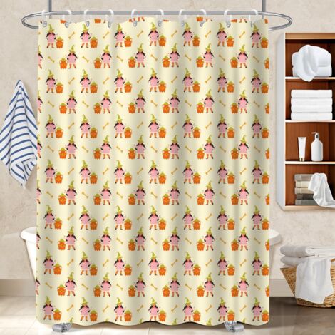 Voile de douche fluide en polyester 180x180 souple cache baignoire pour un moment de détente absolue (1/5)