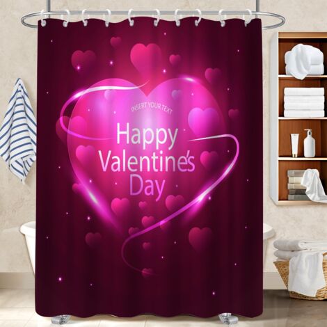 Rideau de douche tissu polyester 180x180 léger rideau imperméable pour salle d’eau sans fenêtre (1/5)