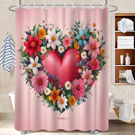 Rideau polyester pour douche 180x180 Épais polyester pour salle de bain pour un relooking rapide de sa salle de bain (1/5)