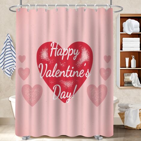 Rideau de douche imperméable en polyester 180x180 esthétique bâche de douche pour mur irrégulier (1/5)